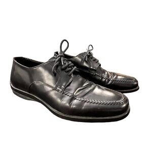 MENS BARNEYS NEW YORK‎ LACE UP DRESS SHOES BLACK SIZE 10.5 3011 Slip Resistant
